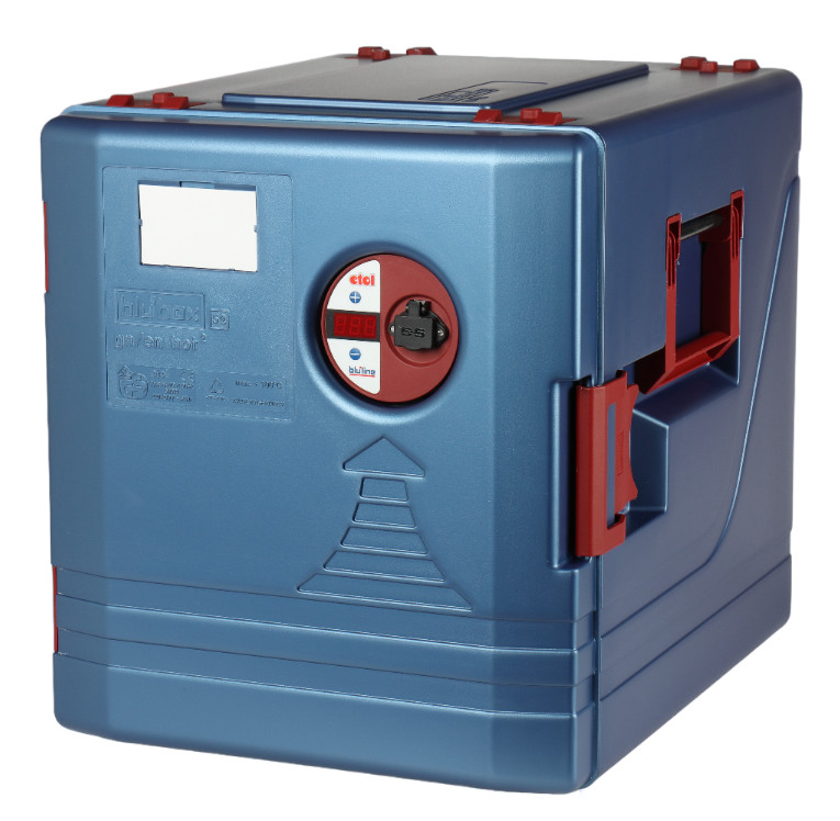 blu'line Speisentransportbox blu'box 52 gn/en hot², aktiv beheizt, Polypropylen 