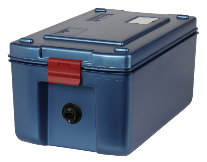 blu'line Speisentransportbox blu'box 26 eco plus hot, aktiv beheizt, Polypropylen 