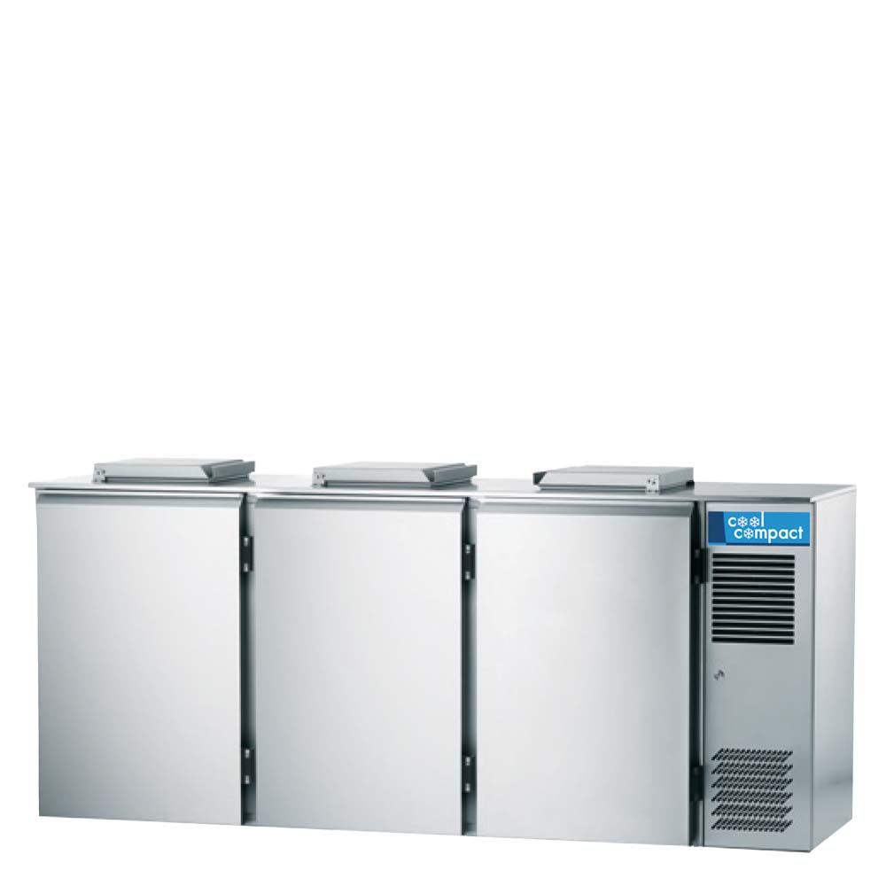 Cool Compact Abfallkühler 3 x 120 Liter EK, R290,  mit Kühlmaschine 