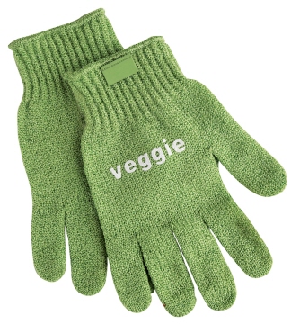 Contacto Gemüseputzhandschuh, grün für Gemüse VEGGIE