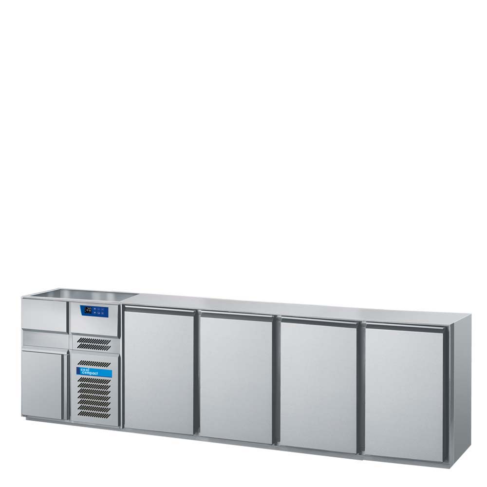 Cool Compact Kühltheke Eigenkühlung, 4-türig,  ohne Abdeckung