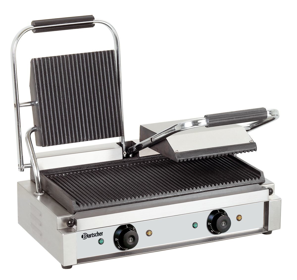 Bartscher Kontaktgrill 3600 2R - Edelstahl Profi Grill