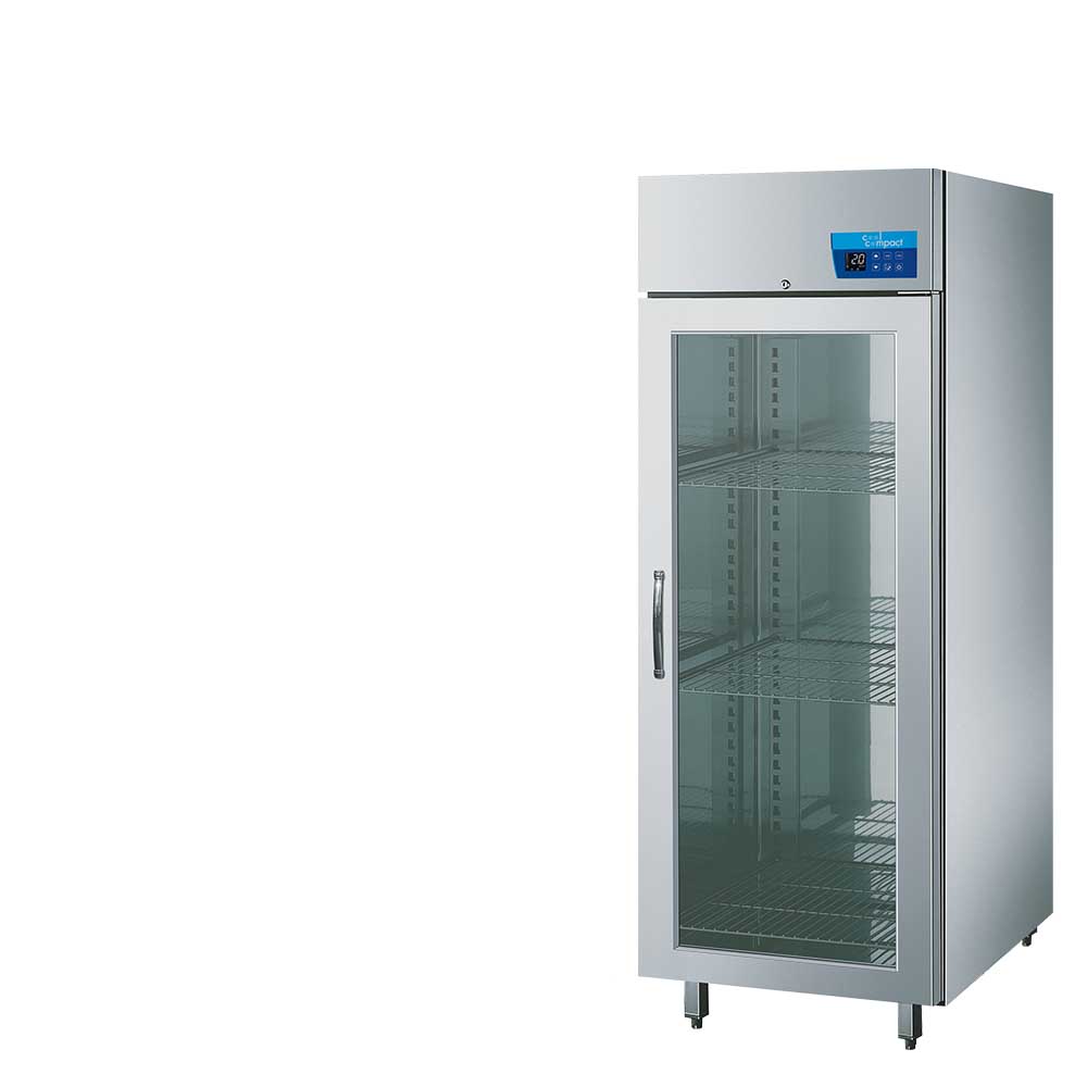 Cool Compact Kühlschrank GN 2/1, Baureihe 610 , mit Glastüre, 1-türig, für Zentralkühlung