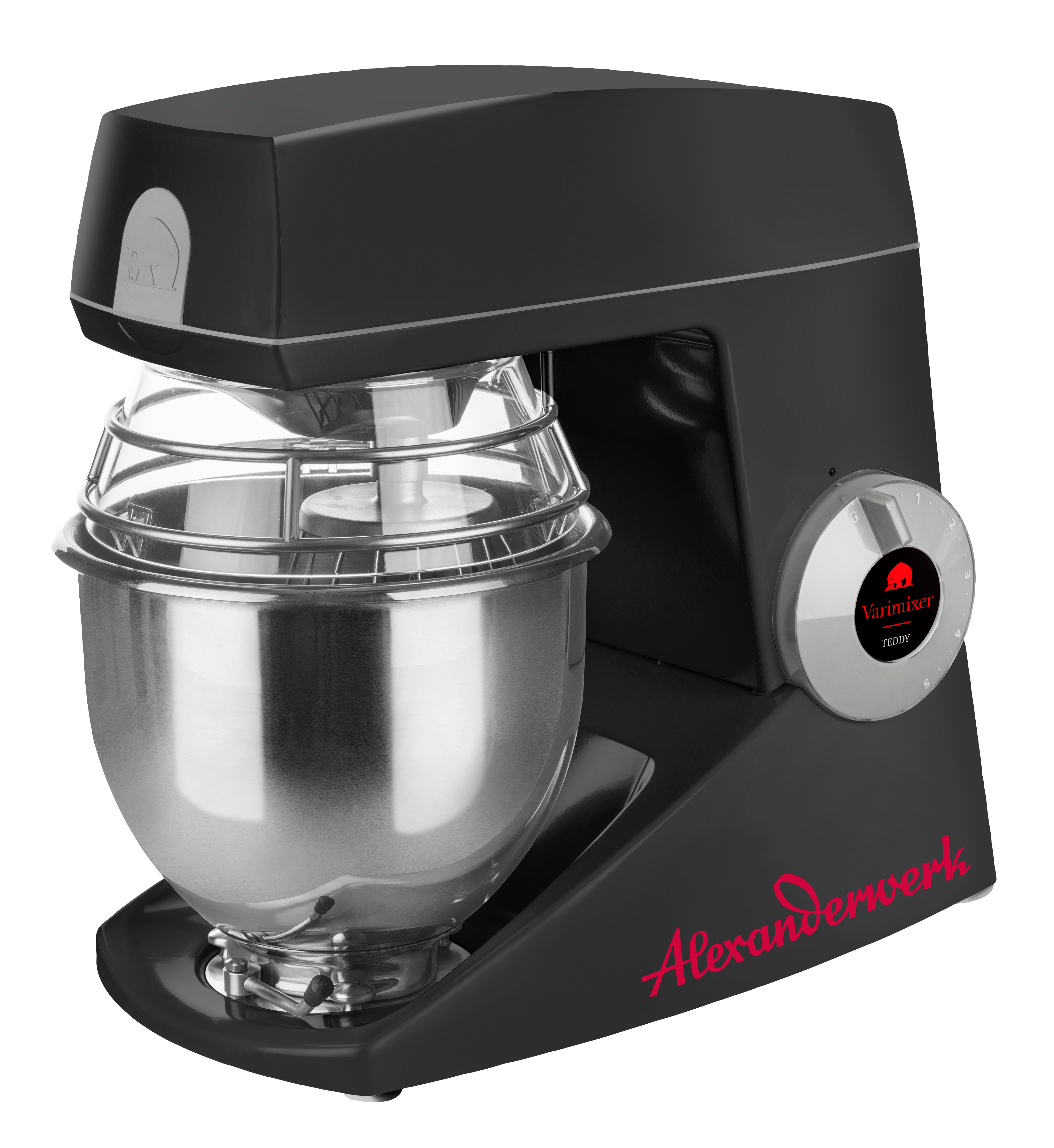 alexandersolia Teddy AW R 5 Planeten-Rühr- und Schlagmaschine, 5 Liter, Schwarz