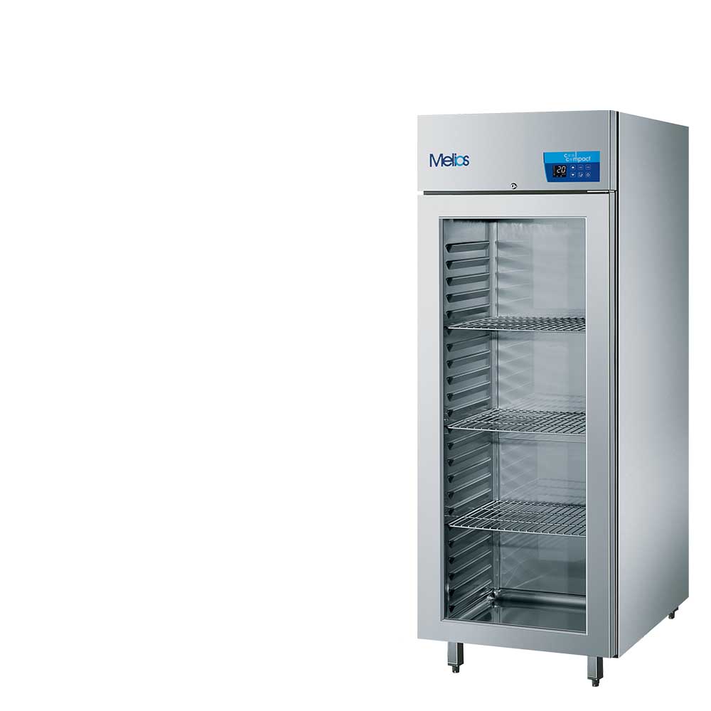 Cool Compact Kühlschrank GN 2/1 "MELIOS" mit Glastüre, Baureihe 590, 1-türig, für Zentralkühlung