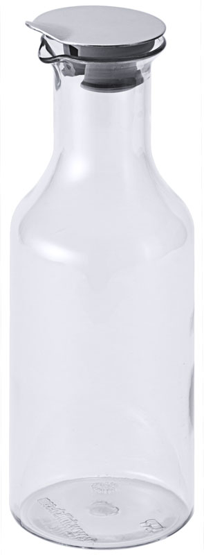 Frilich Karaffen 1,2 Liter, Behälter mit Edelstahl-Deckel, aus Kunstsstoff  