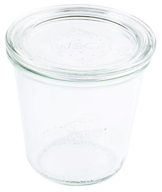 Contacto Weck Sturzglas 290 ml mit Deckel RR80, 6er Karton