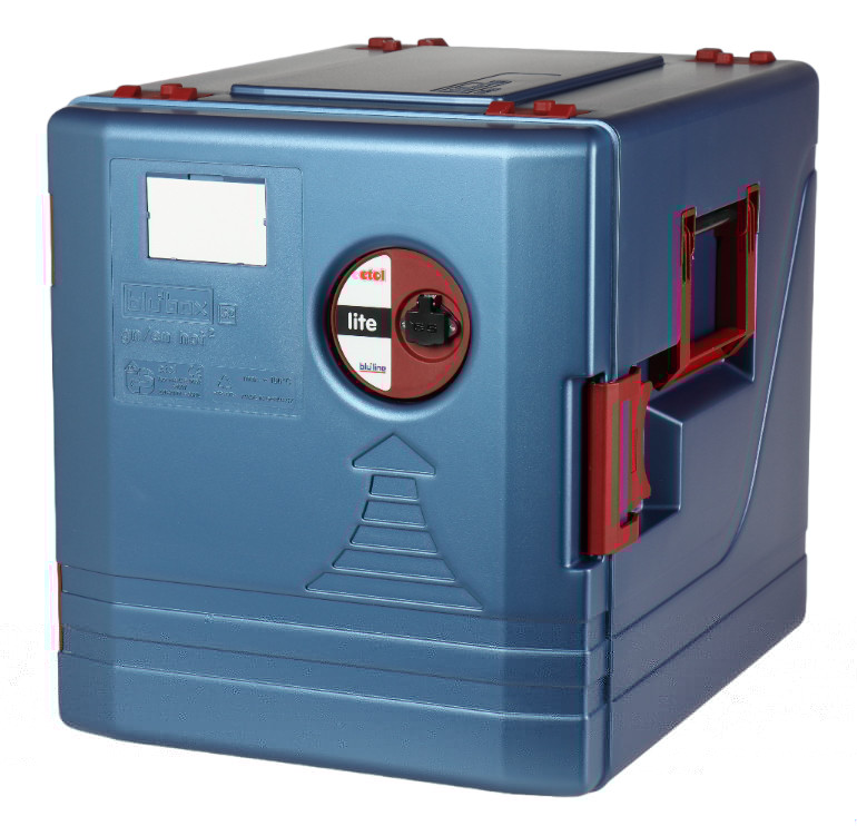 blu'line Speisentransportbox blu'box 52 gn/en hot² lite, aktiv beheizt, Polypropylen 