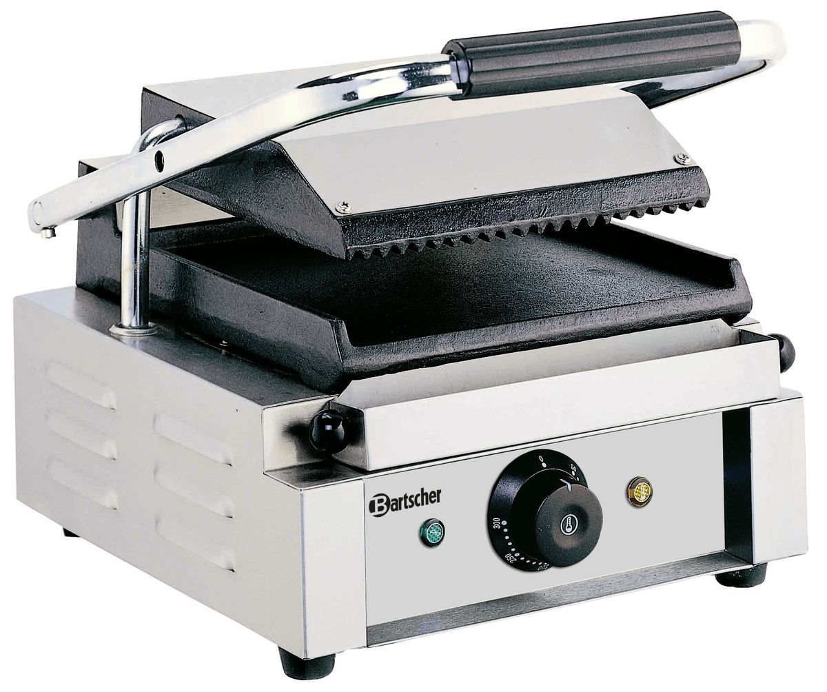 Bartscher Kontaktgrill 1800 1GR - Edelstahl & Gusseisen