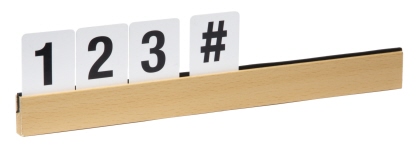 Contacto Buchstabenleiste teak