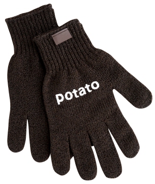 Contacto Gemüseputzhandschuh, braun für Kartoffeln POTATO
