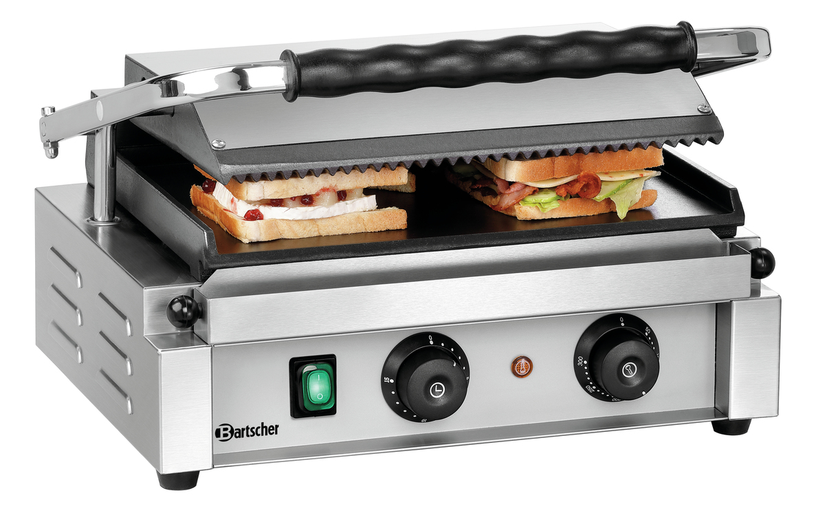 Bartscher Kontaktgrill Panini-T 1GR - Edelstahl