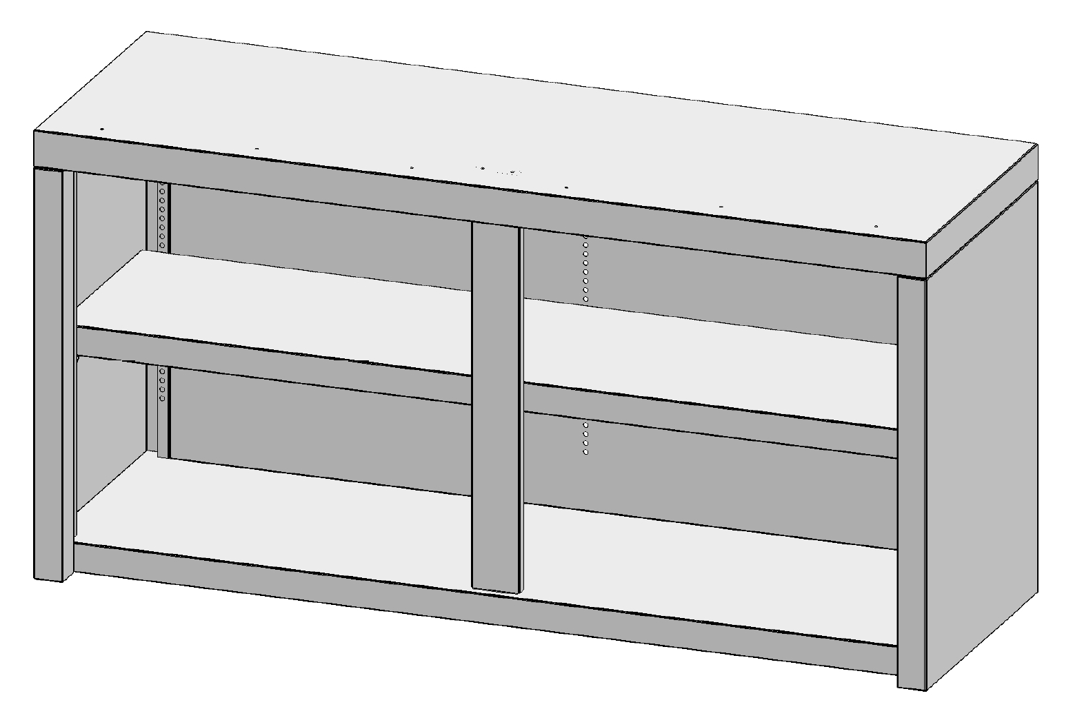 Scholl Wandschrank, Modell 88100 ohne Türen