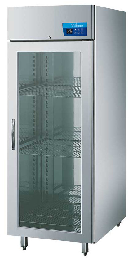 Cool Compact Getränkekühlschrank 400 L, GN 1/1, Baureihe 410, mit Glastüre, 1-türig, mit Kältemaschine