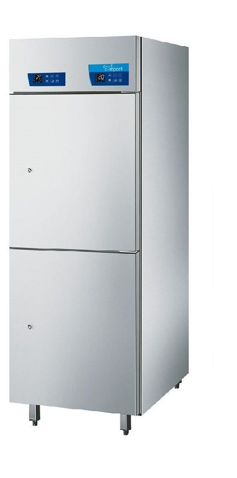 Cool Compact 2-Temperaturen-Kühl-Tiefkühlschrank GN 2/1, R290, 2-türig, für Zentralkühlung