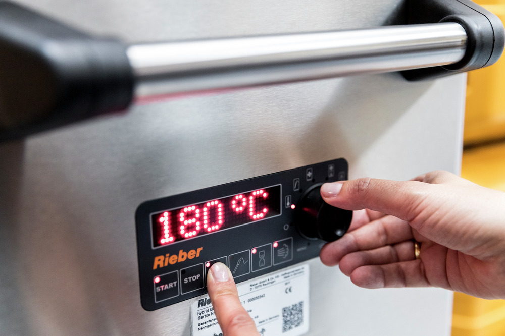 Rieber hybrid kitchen 140°C Einbau, Edelstahl 1.4301 (CNS)