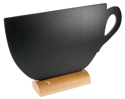 Contacto Aufsteller Schreibtafel Tasse