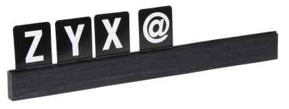 Contacto Buchstabenleiste schwarz