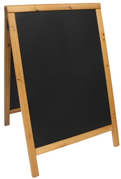 Contacto Doppeltafel 85x55cm, teak