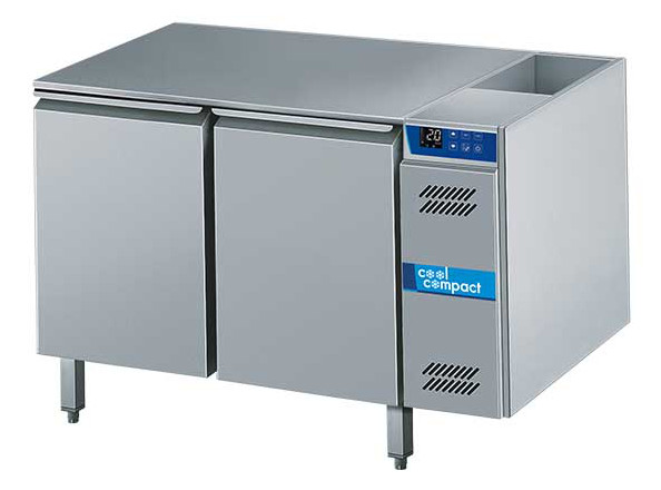 Cool Compact Kühltisch 2 x GN 1/1 "MAGNOS", 2-türig, für Zentralkühlung