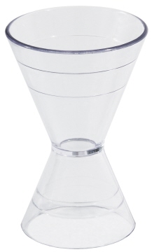 Contacto Bar-Doppelmaß 2/4 cl aus Polycarbonat