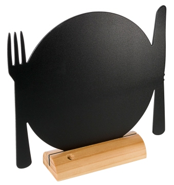 Contacto Aufsteller Tafel Teller