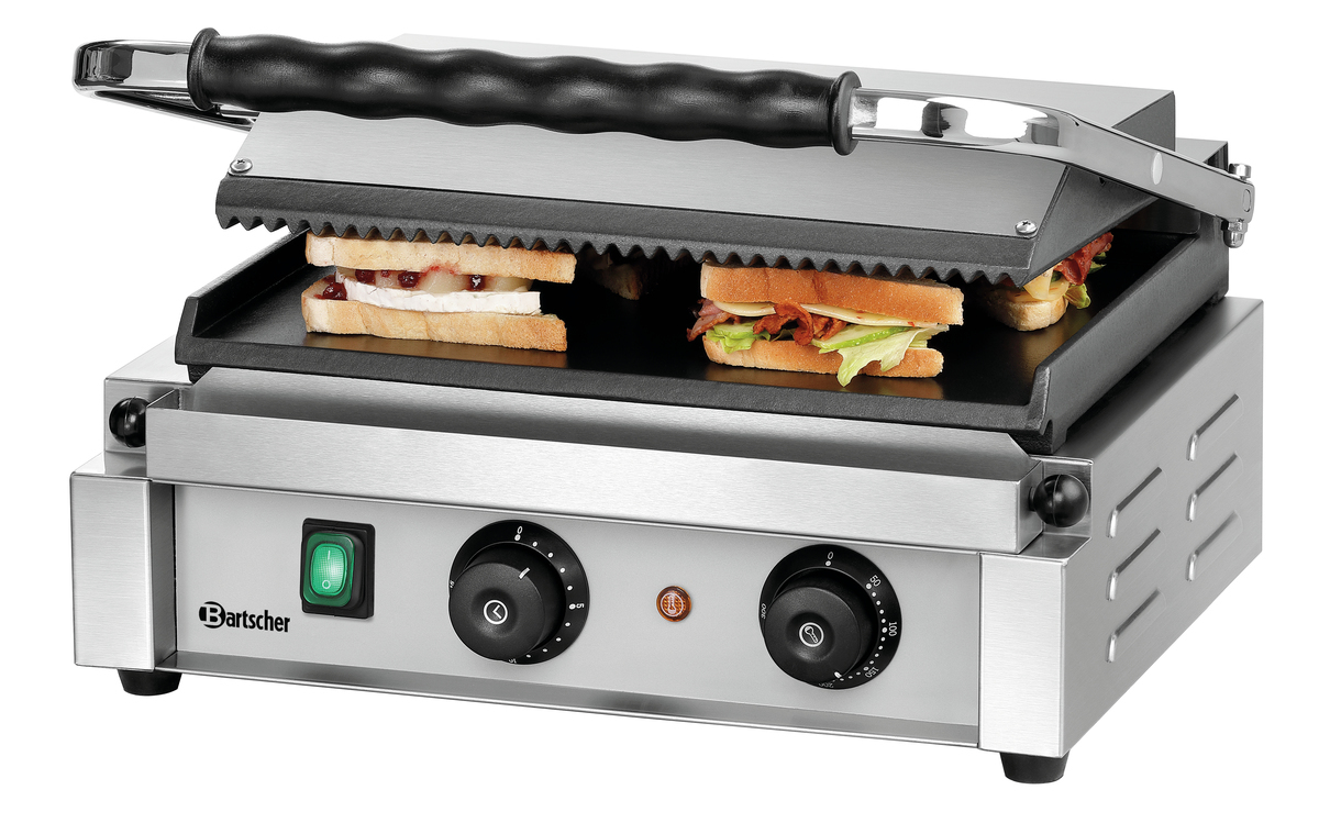 Bartscher Kontaktgrill Panini-T 1GR - Edelstahl