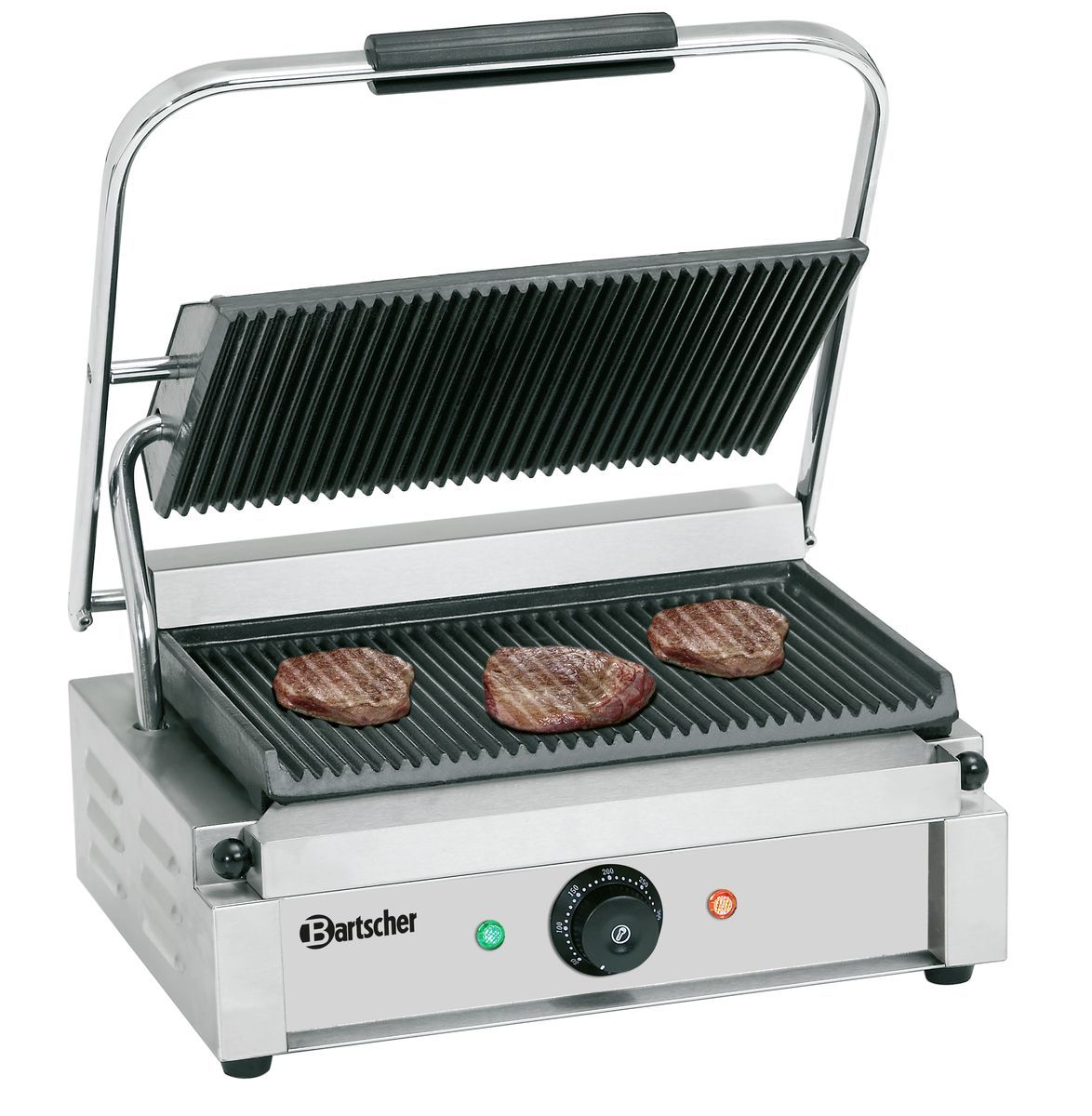 Bartscher Kontaktgrill Panini 1R - Edelstahl Gastro Grill