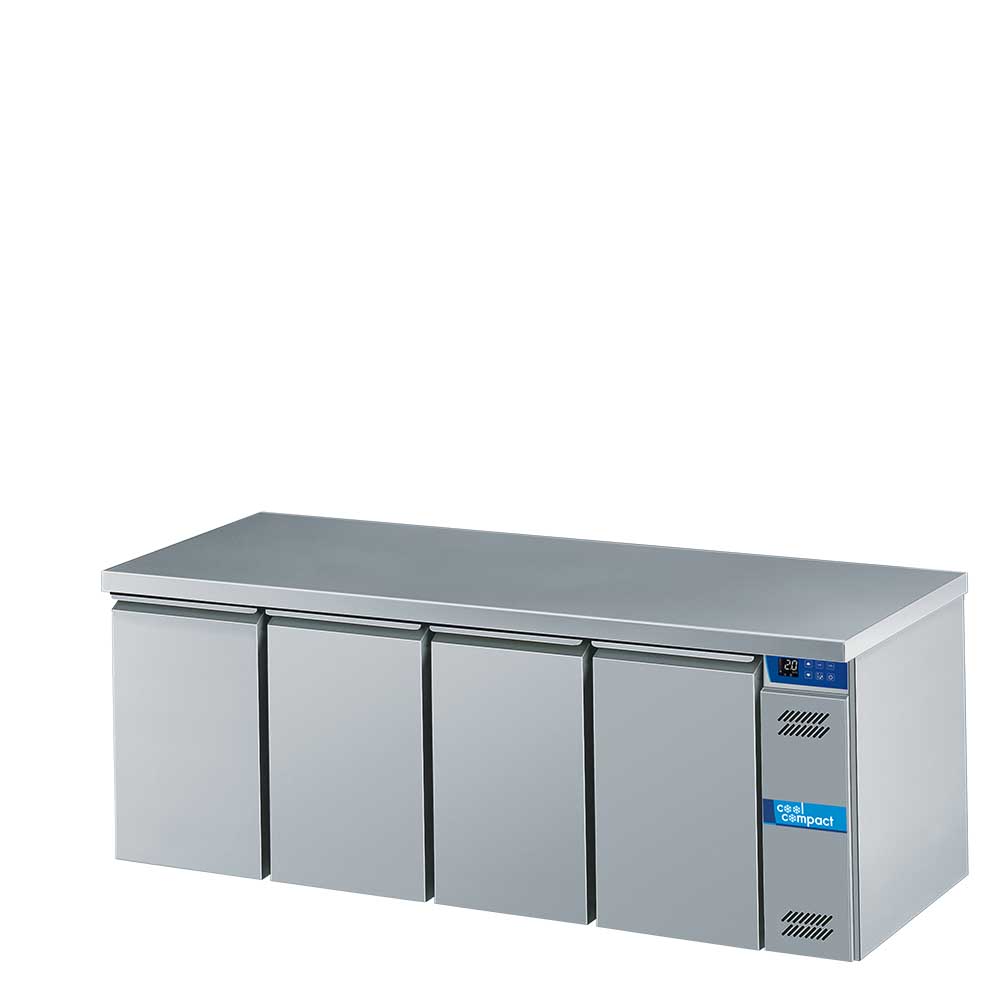 Cool Compact Kühltisch 4 x GN 1/1, 4-türig, für Zentralkühlung