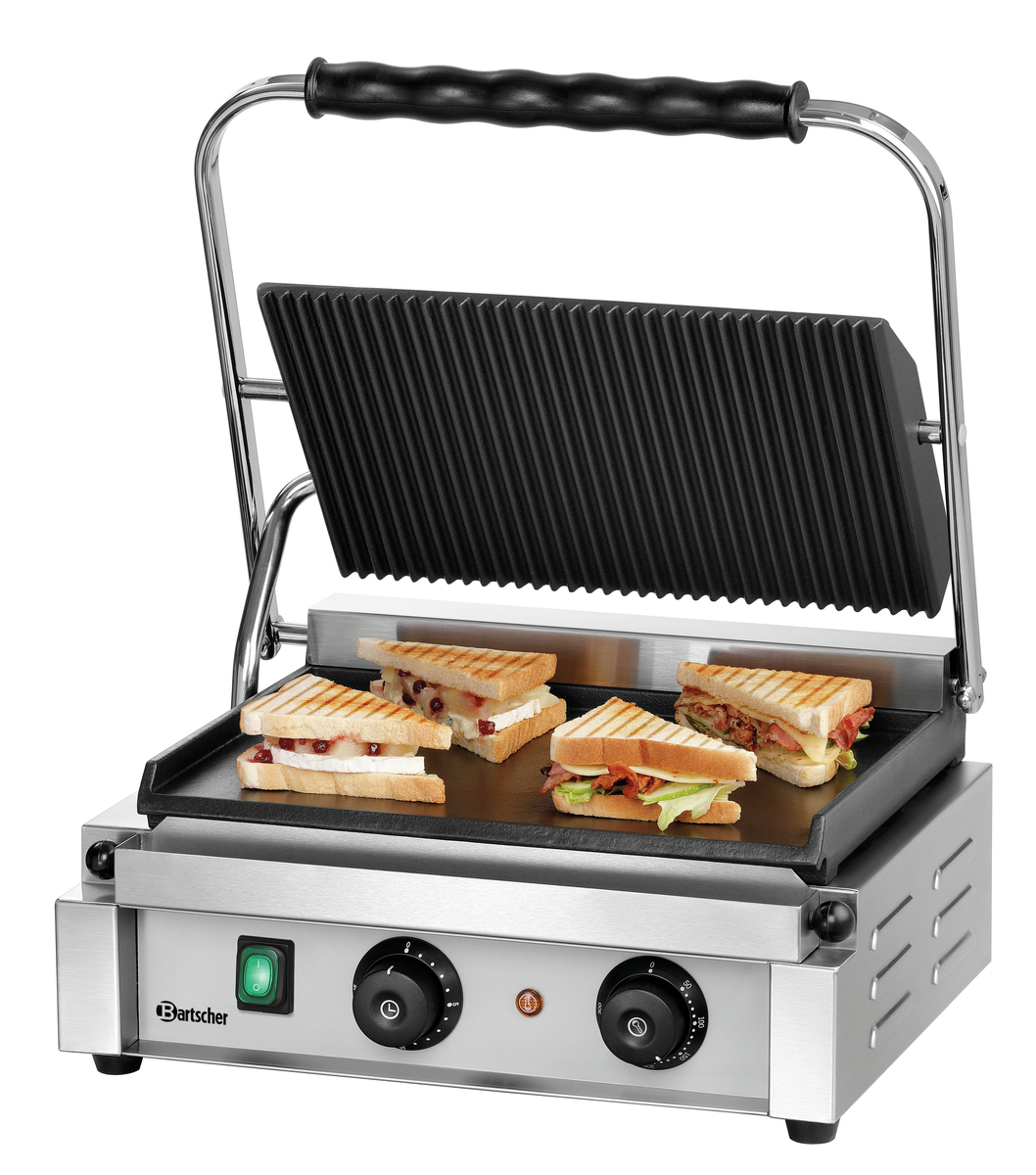 Bartscher Kontaktgrill Panini-T 1GR - Edelstahl