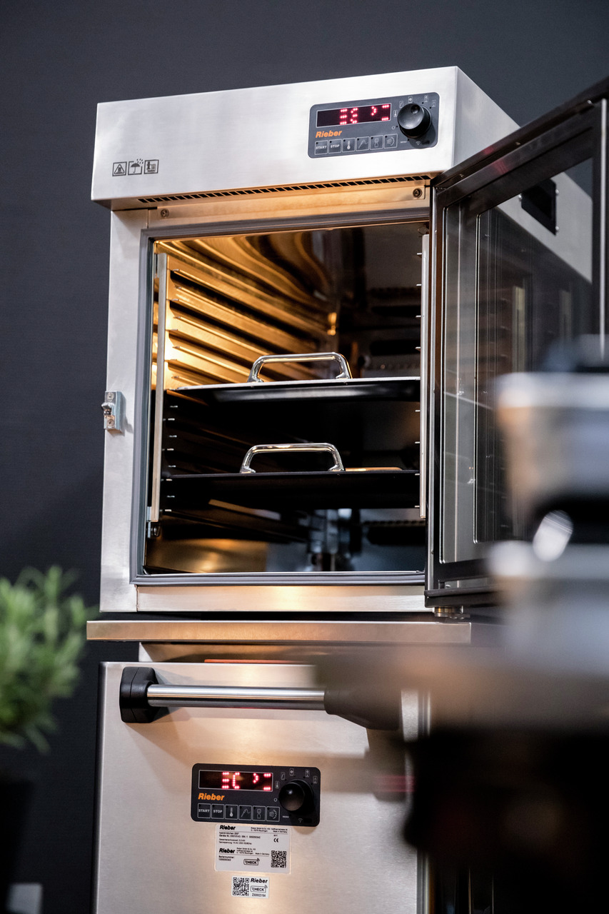 Rieber hybrid kitchen 200°C Einbau, Edelstahl 1.4301 (CNS)