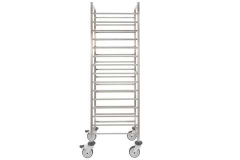 Linum Regalwagen Gastronorm 530x325 mm, 15 Auflagen, für Bleche/Roste/GN Behälter