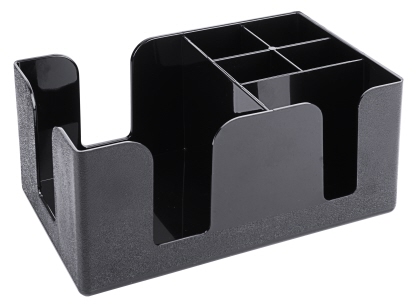 Contacto Bar-Caddy, schwarz, 6 Fächer