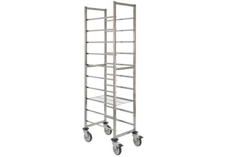 Linum Regalwagen Gastronorm 530x325 mm, für Bleche/Roste/GN Behälter, 10 Auflagen